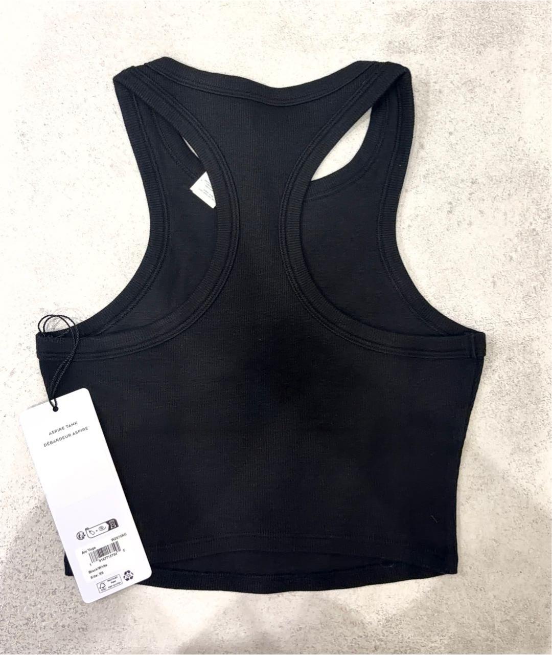 ALO YOGA Черная хлопковая майка, фото 2