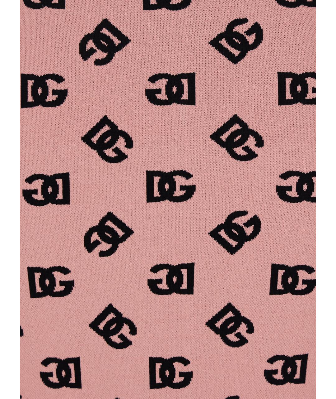 DOLCE&GABBANA Розовая вискозная юбка миди, фото 3