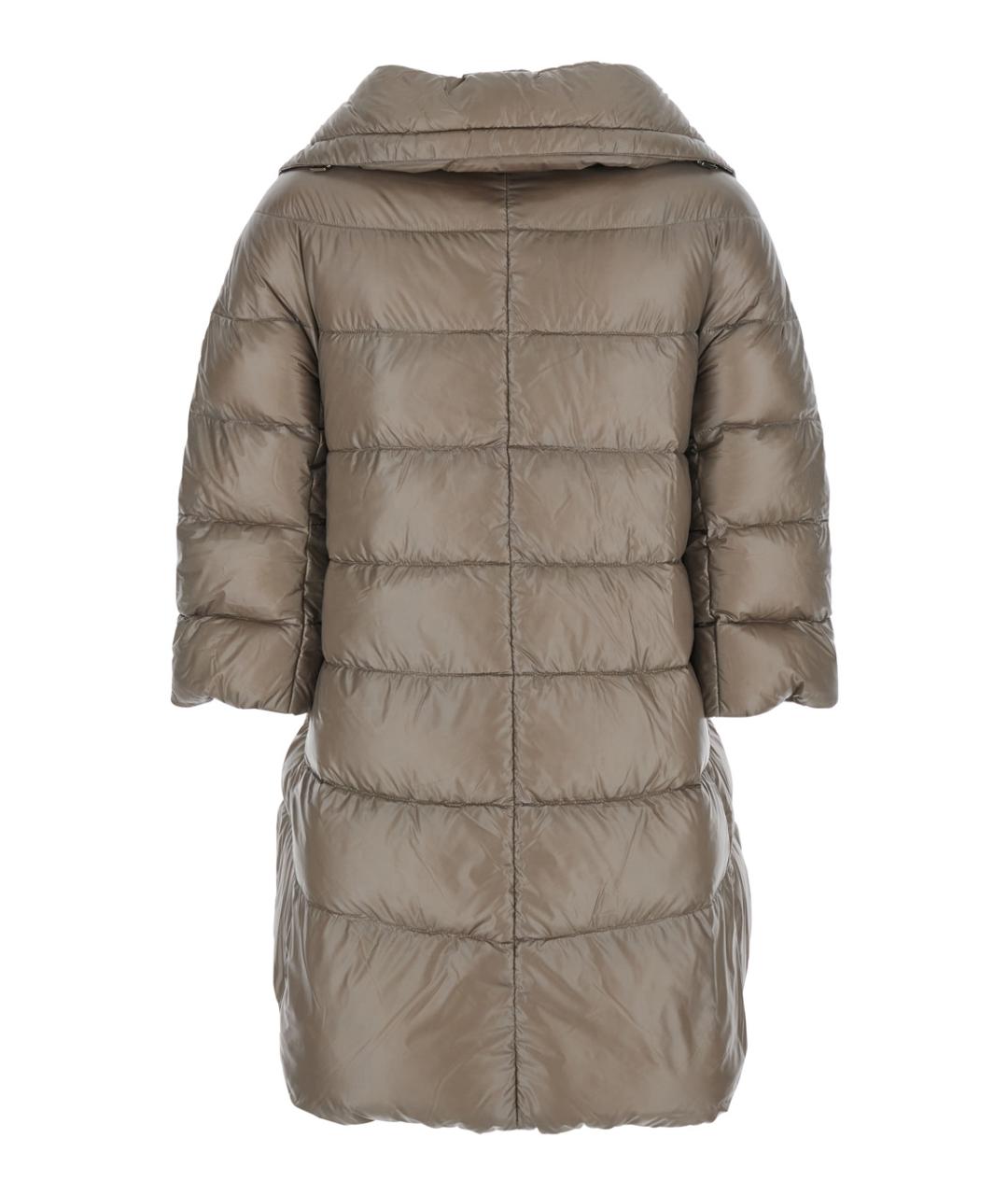 HERNO Бежевый полиамидовый пуховик, фото 2