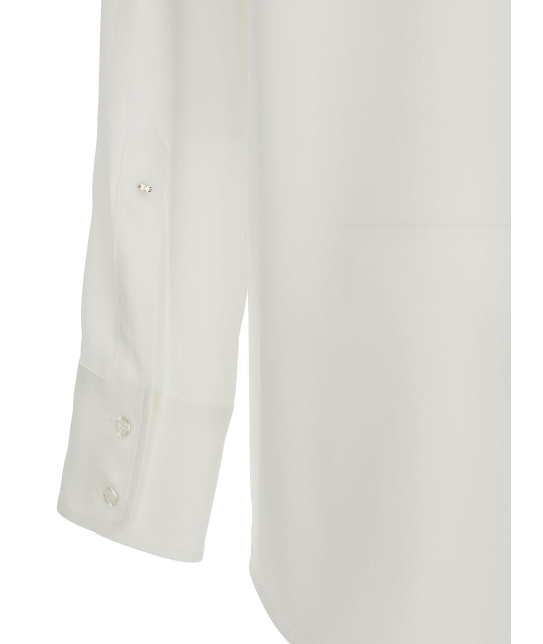 SPORTMAX Белая шелковая рубашка, фото 3