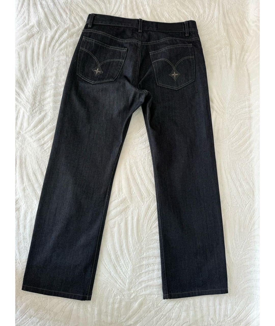 LOUIS VUITTON Черные хлопковые прямые джинсы, фото 2