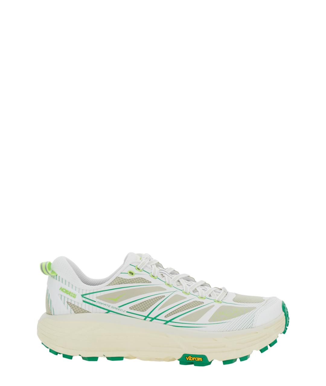 HOKA Белые текстильные кроссовки, фото 1