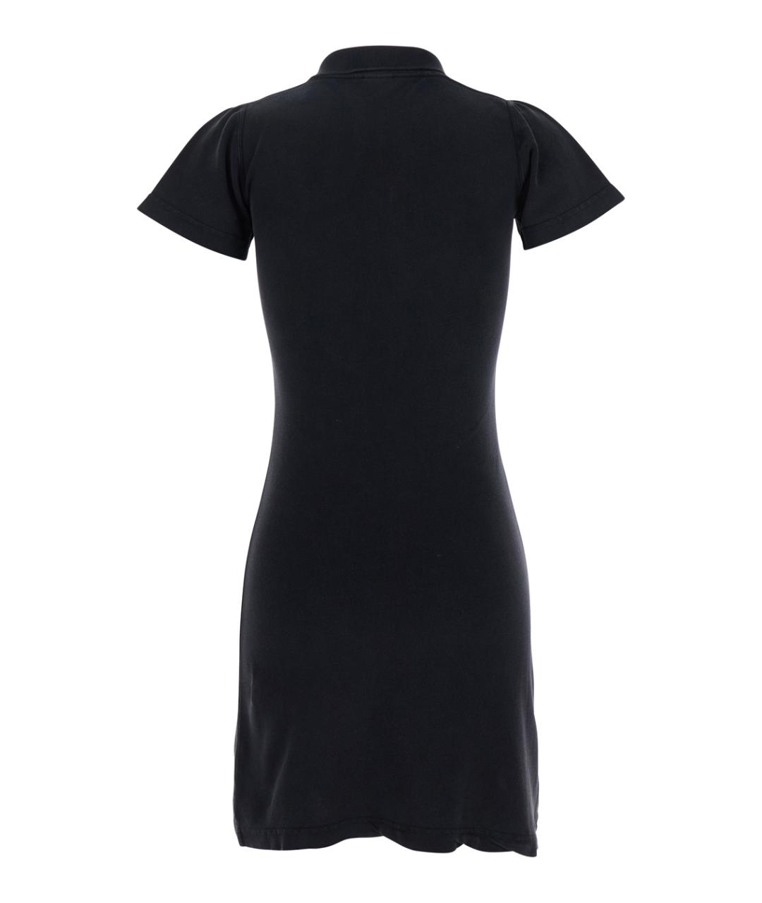 BALENCIAGA Черное хлопковое повседневное платье, фото 2