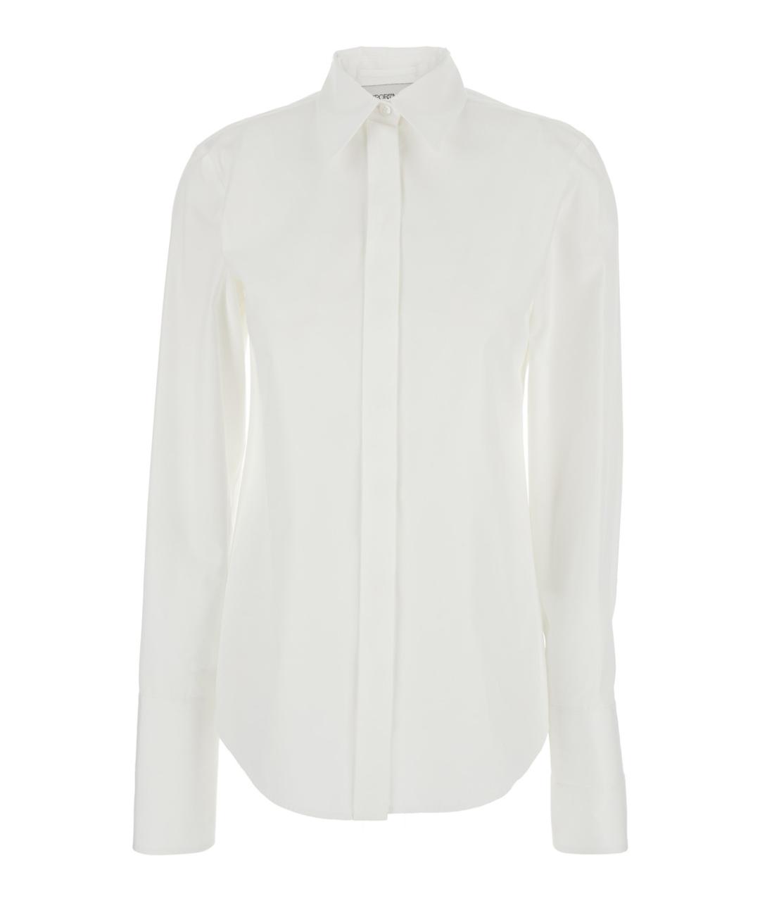 SPORTMAX Белая хлопковая рубашка, фото 1