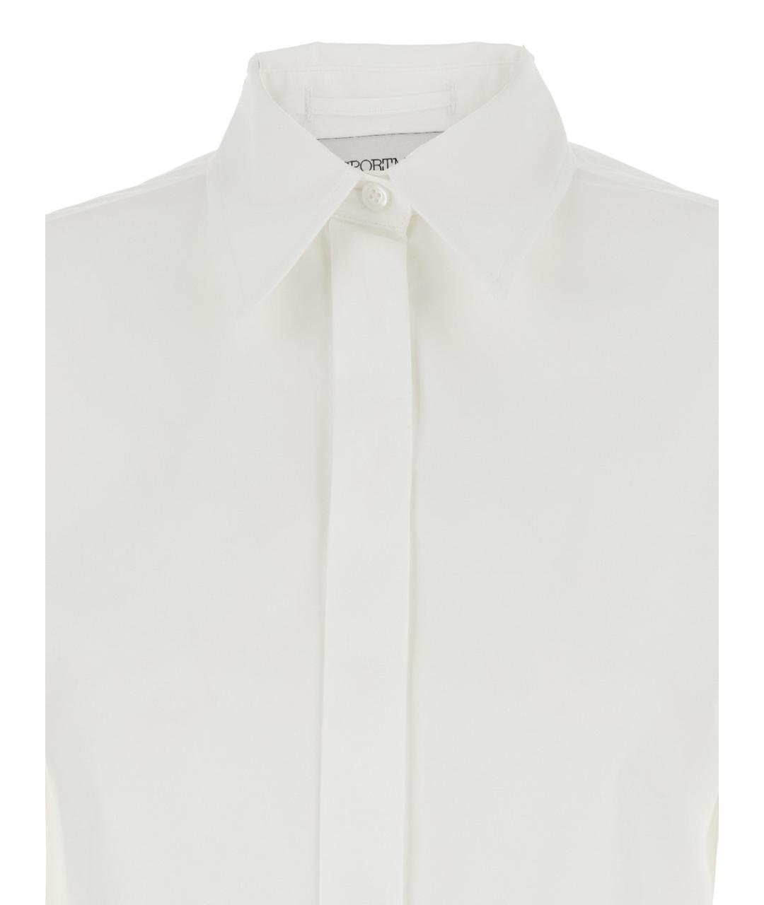 SPORTMAX Белая хлопковая рубашка, фото 3
