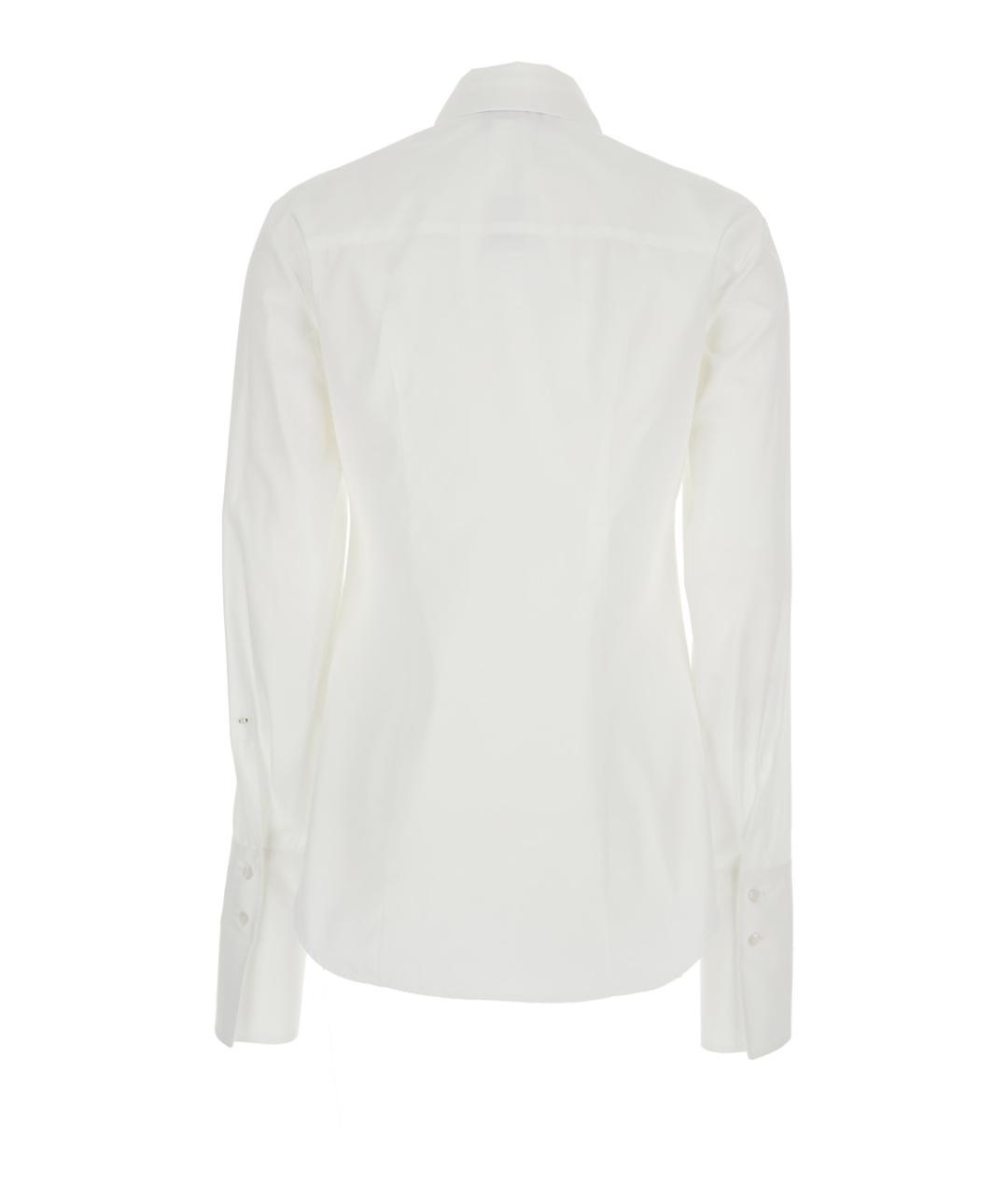 SPORTMAX Белая хлопковая рубашка, фото 2