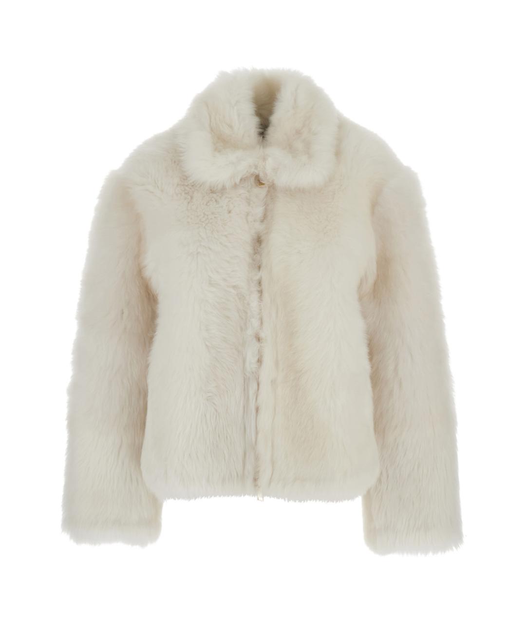FABIANA FILIPPI Белая меховая шуба, фото 1