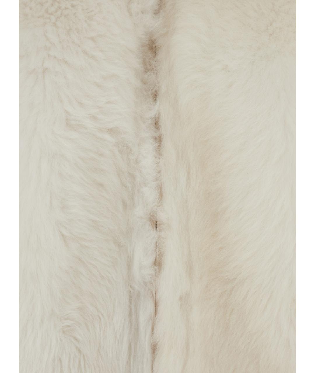 FABIANA FILIPPI Белая меховая шуба, фото 3