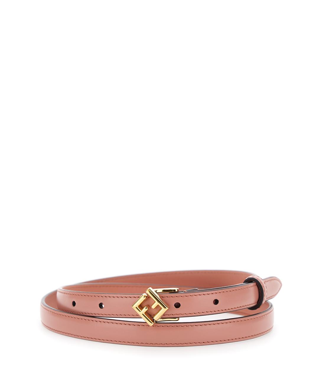 FENDI Розовый кожаный ремень, фото 1