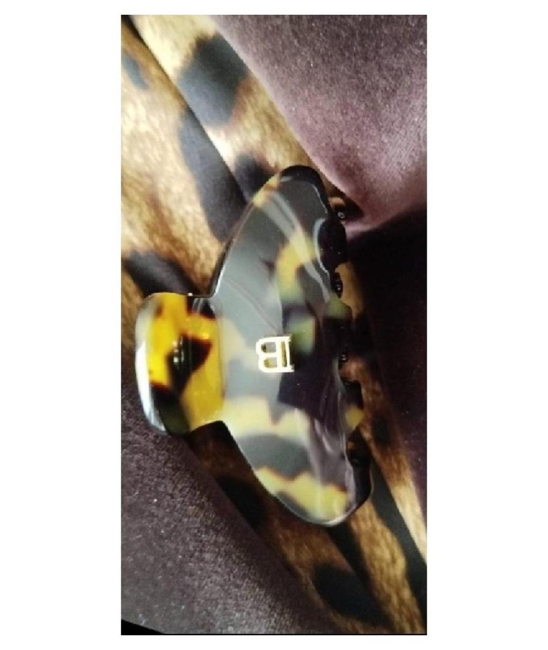 BALMAIN Коричневая заколка, фото 6