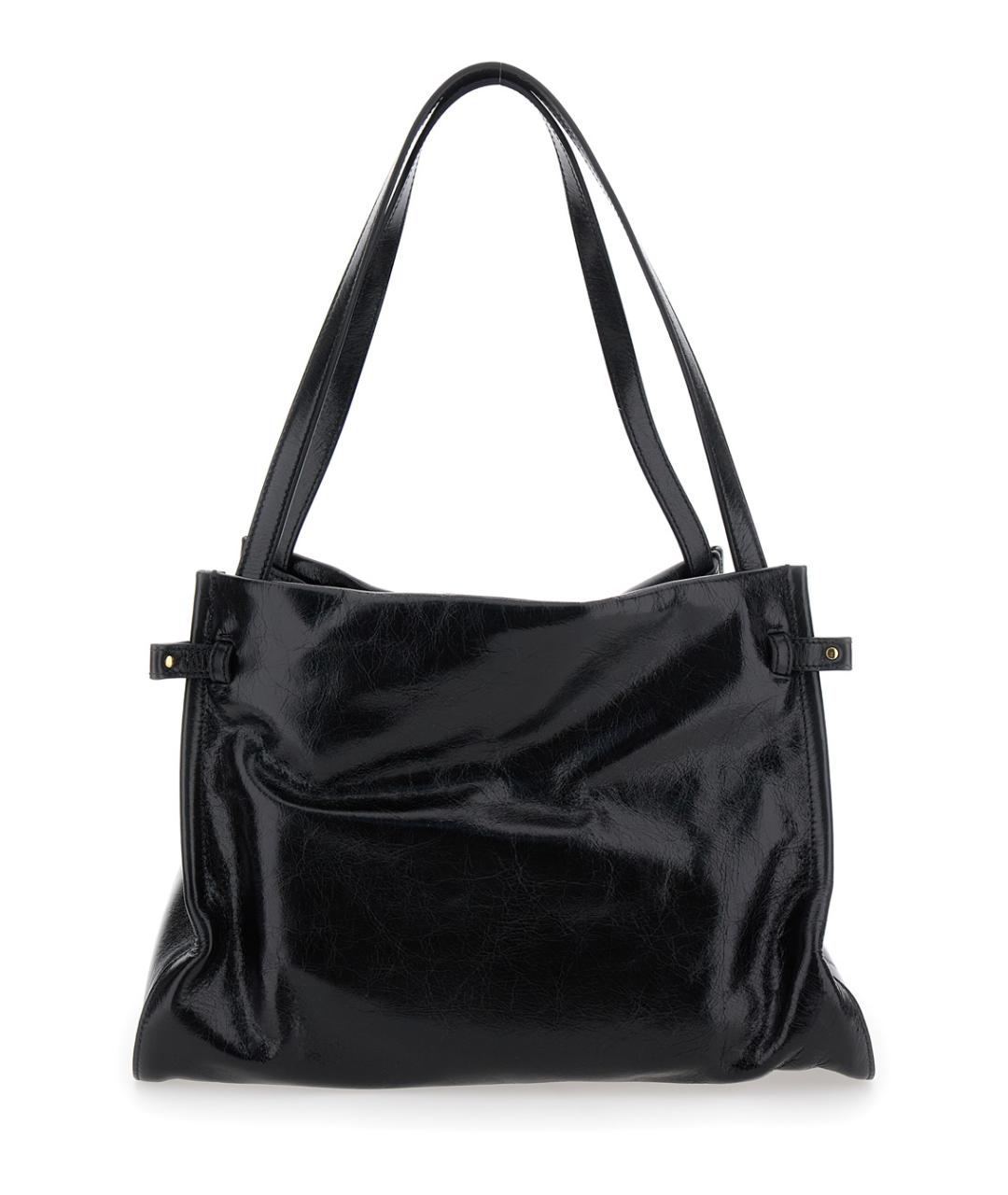 CHLOE Черная кожаная сумка через плечо, фото 2