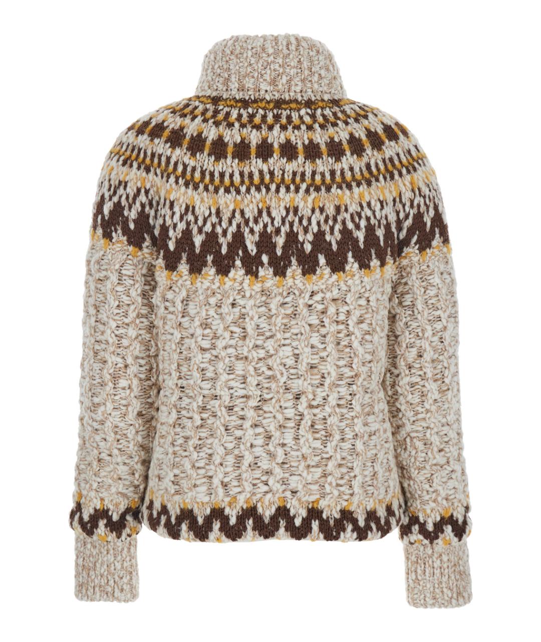 MONCLER GRENOBLE Бежевый шерстяной жакет/пиджак, фото 2