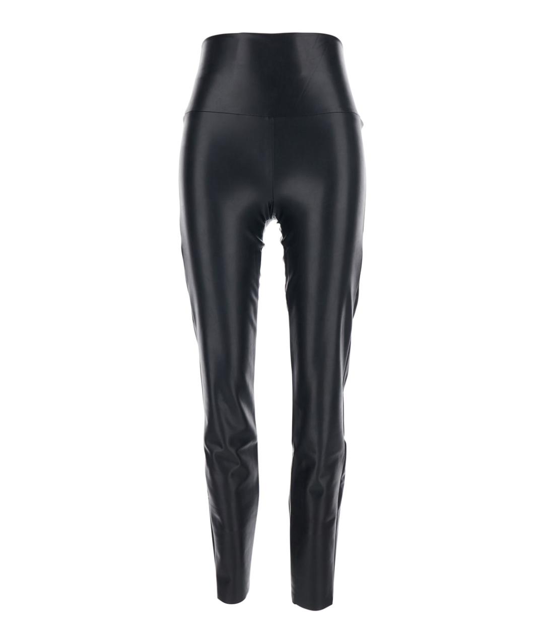NORMA KAMALI Черные кожаные леггинсы и велосипедки, фото 1