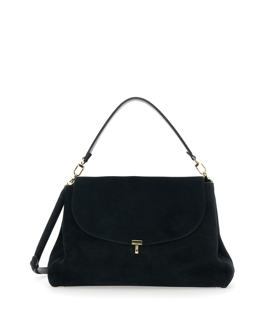 TOTEME Черная замшевая сумка через плечо, фото 1