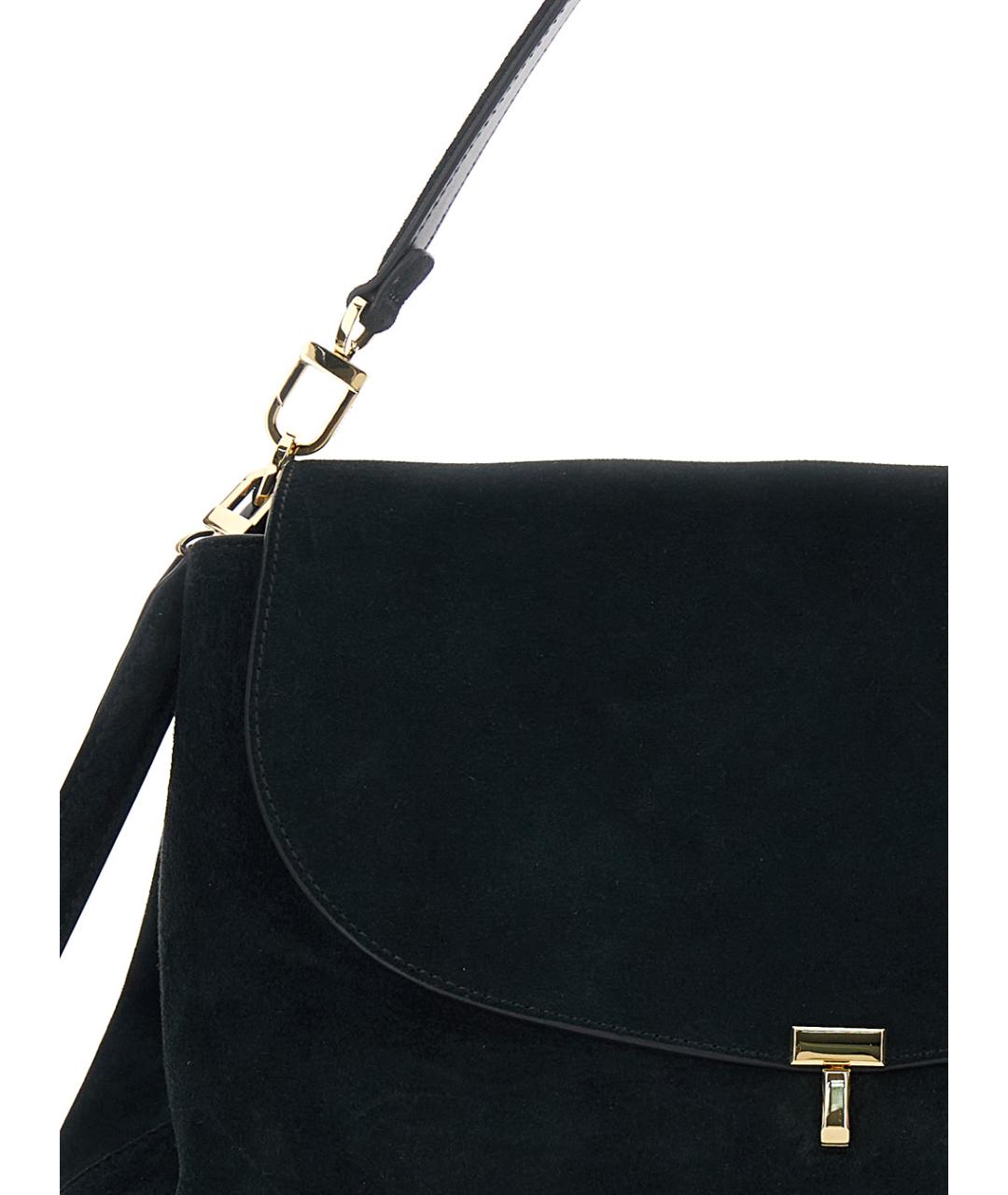 TOTEME Черная замшевая сумка через плечо, фото 3