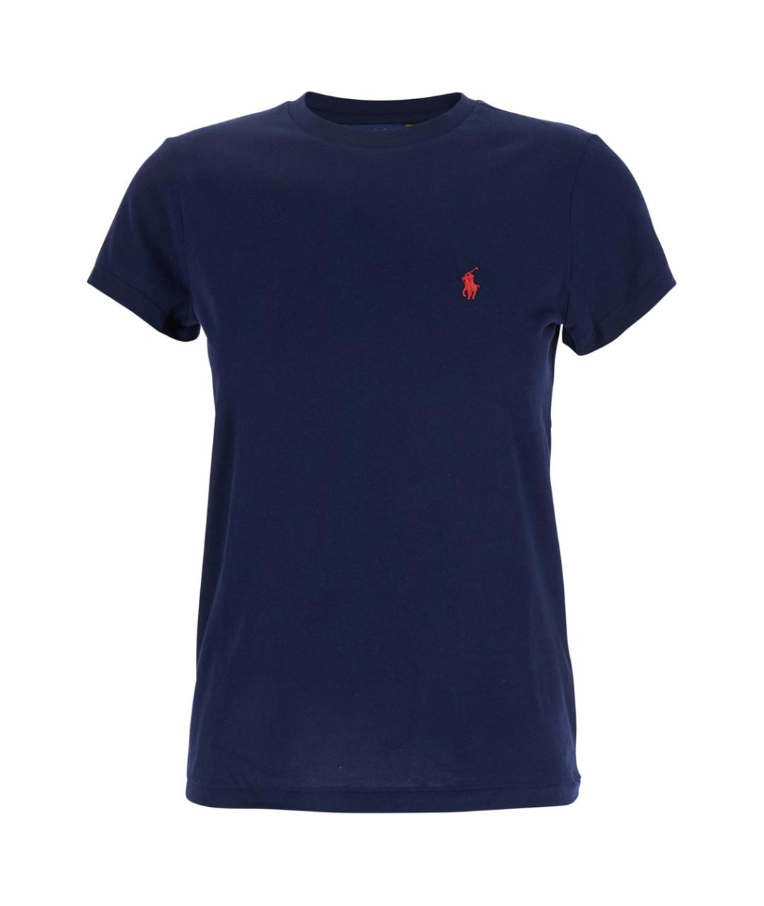 POLO RALPH LAUREN Синяя хлопковая футболка, фото 1