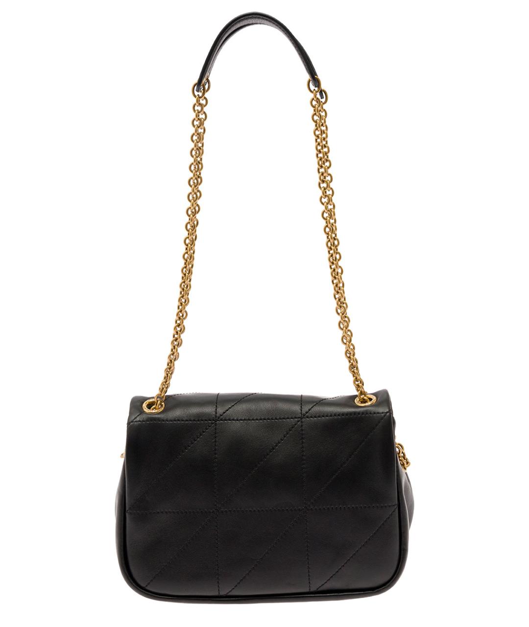 SAINT LAURENT Черная кожаная сумка через плечо, фото 4