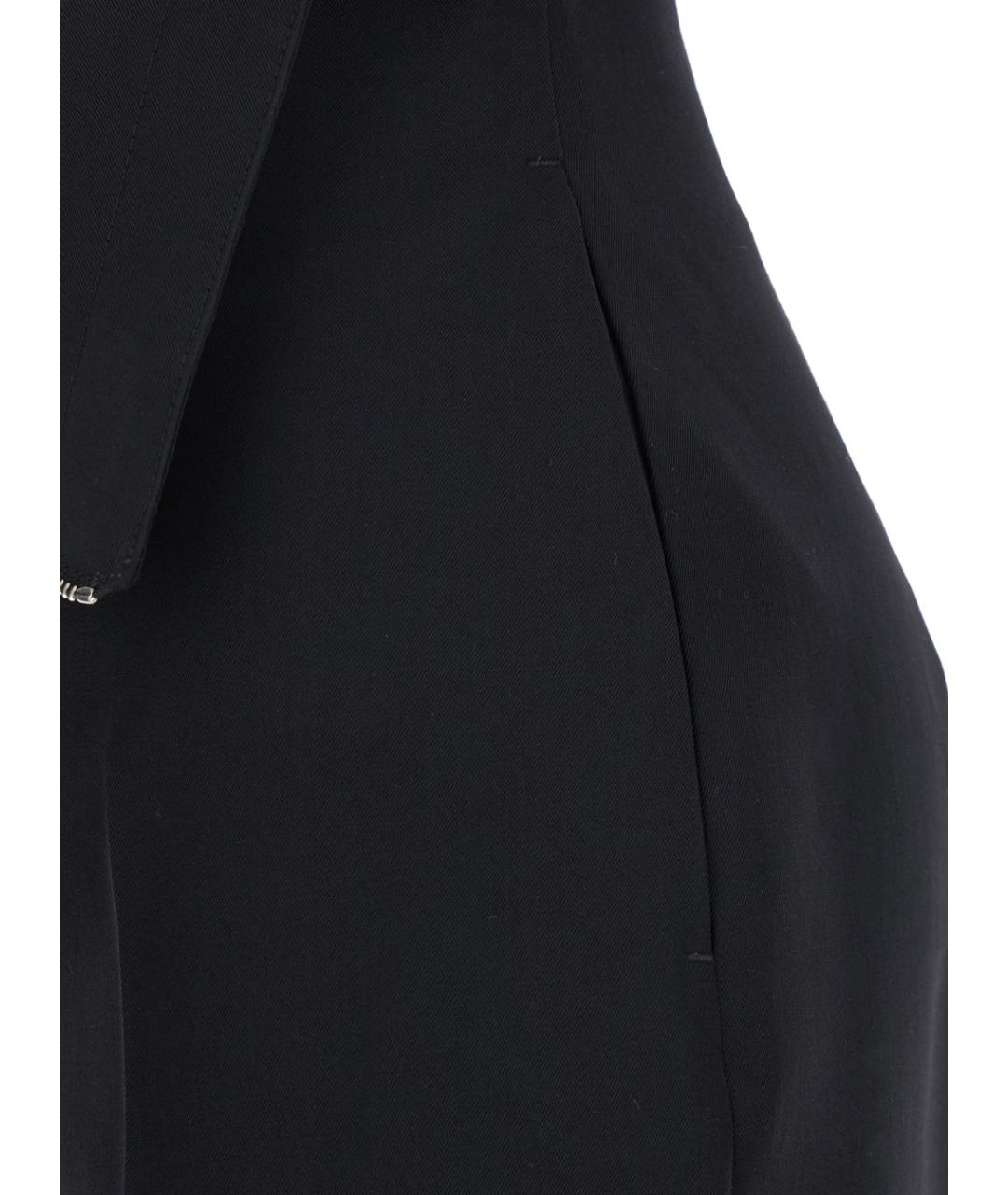 ALEXANDER MCQUEEN Черные шерстяные брюки широкие, фото 3