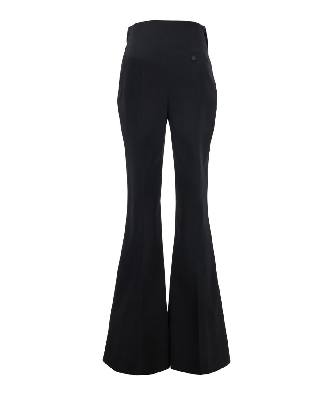 ALEXANDER MCQUEEN Черные шерстяные брюки широкие, фото 2