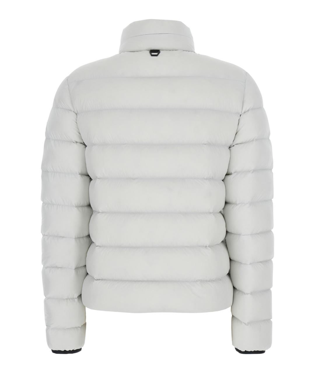 MONCLER Белый полиамидовый пуховик, фото 2