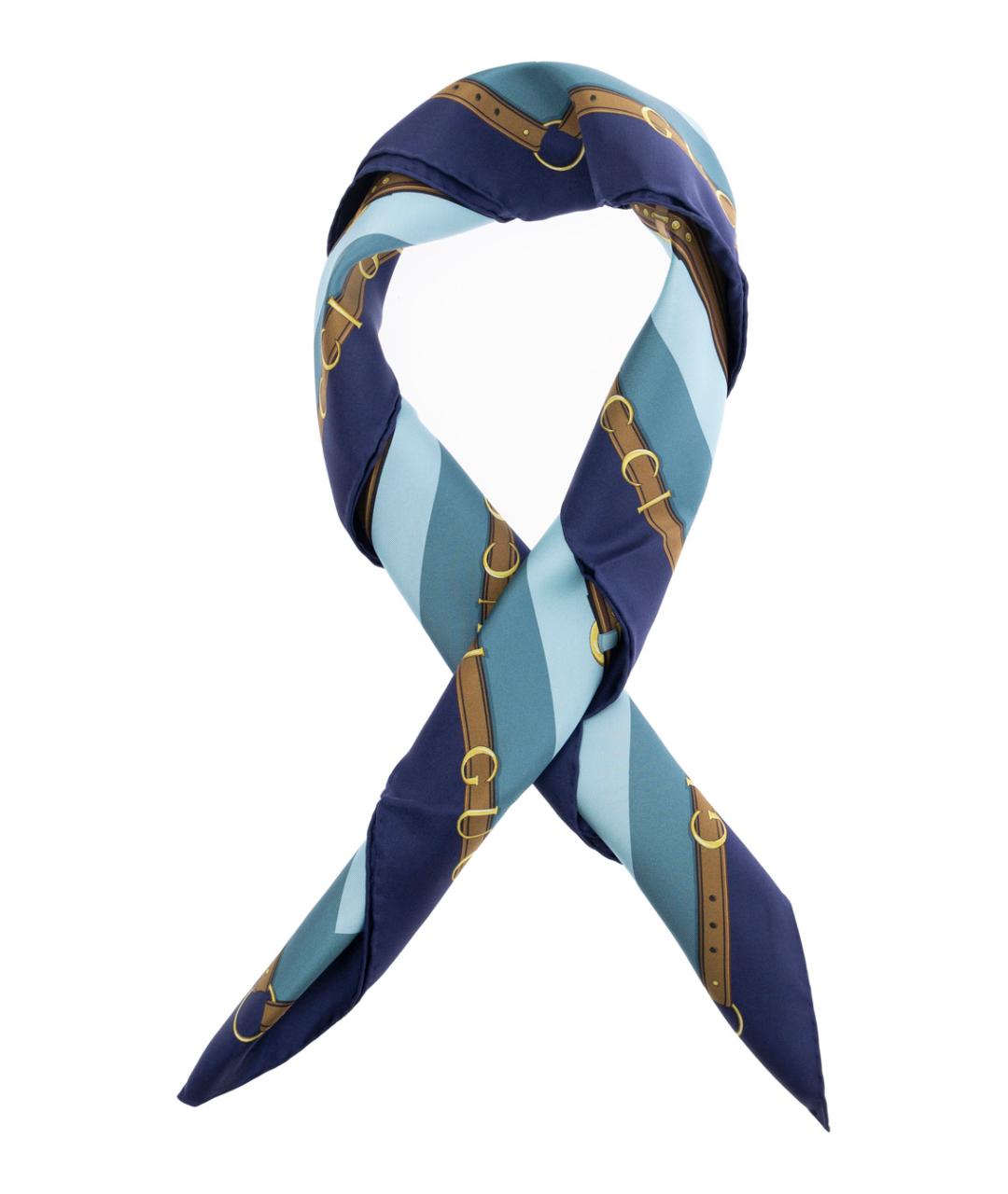 GUCCI Мульти шелковый шарф, фото 1