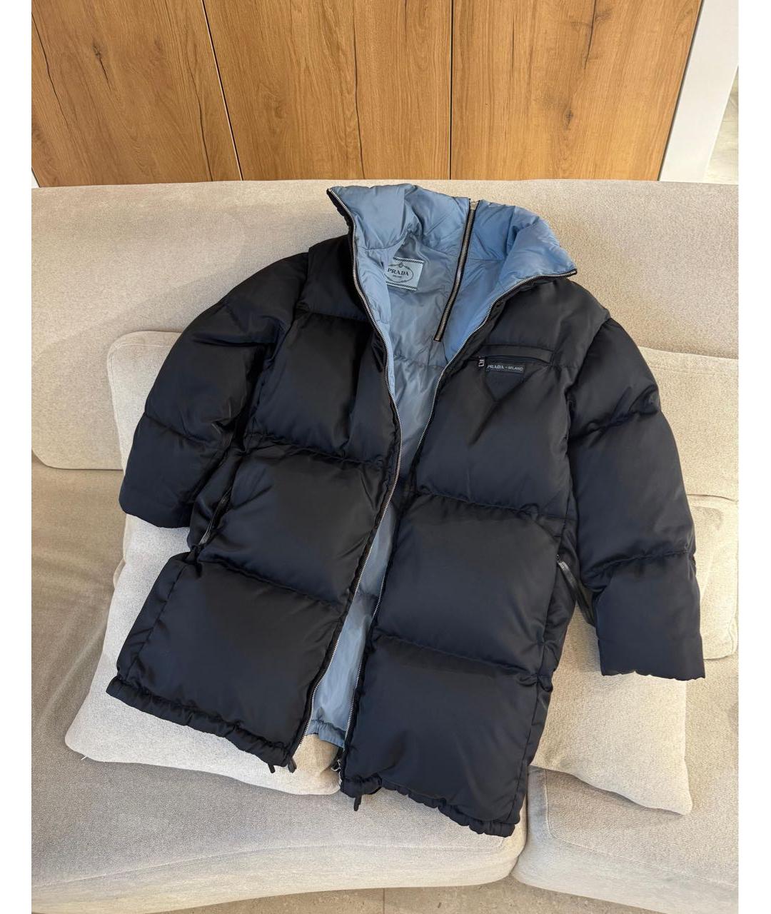 PRADA Черный пуховик, фото 3