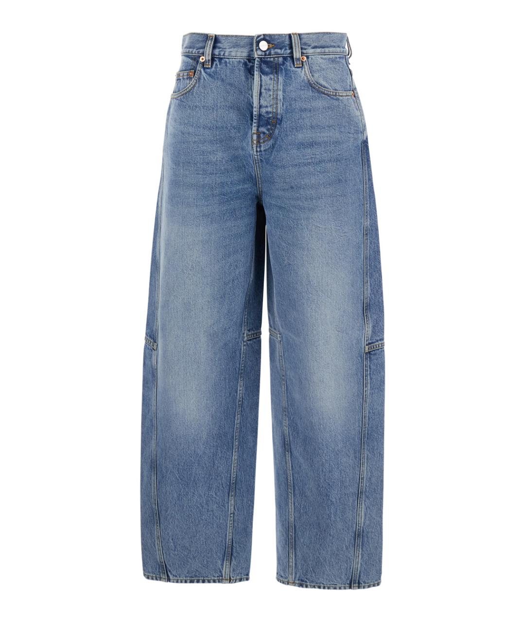 GUCCI Синие хлопковые джинсы клеш, фото 1