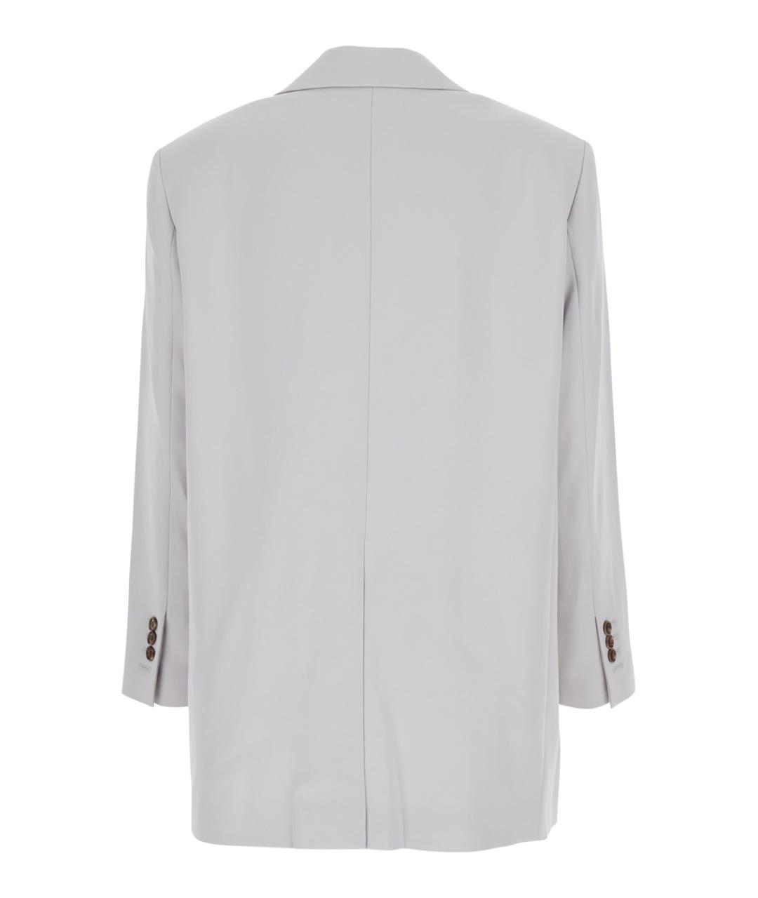 THEORY Серый полиэстеровый жакет/пиджак, фото 2