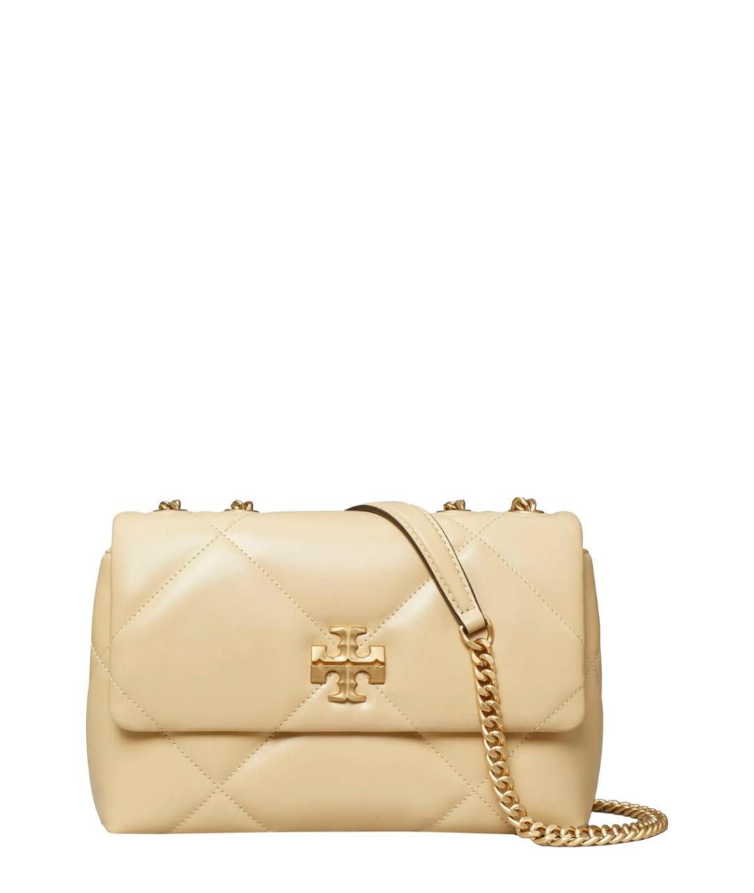 TORY BURCH Бежевая кожаная сумка через плечо, фото 1