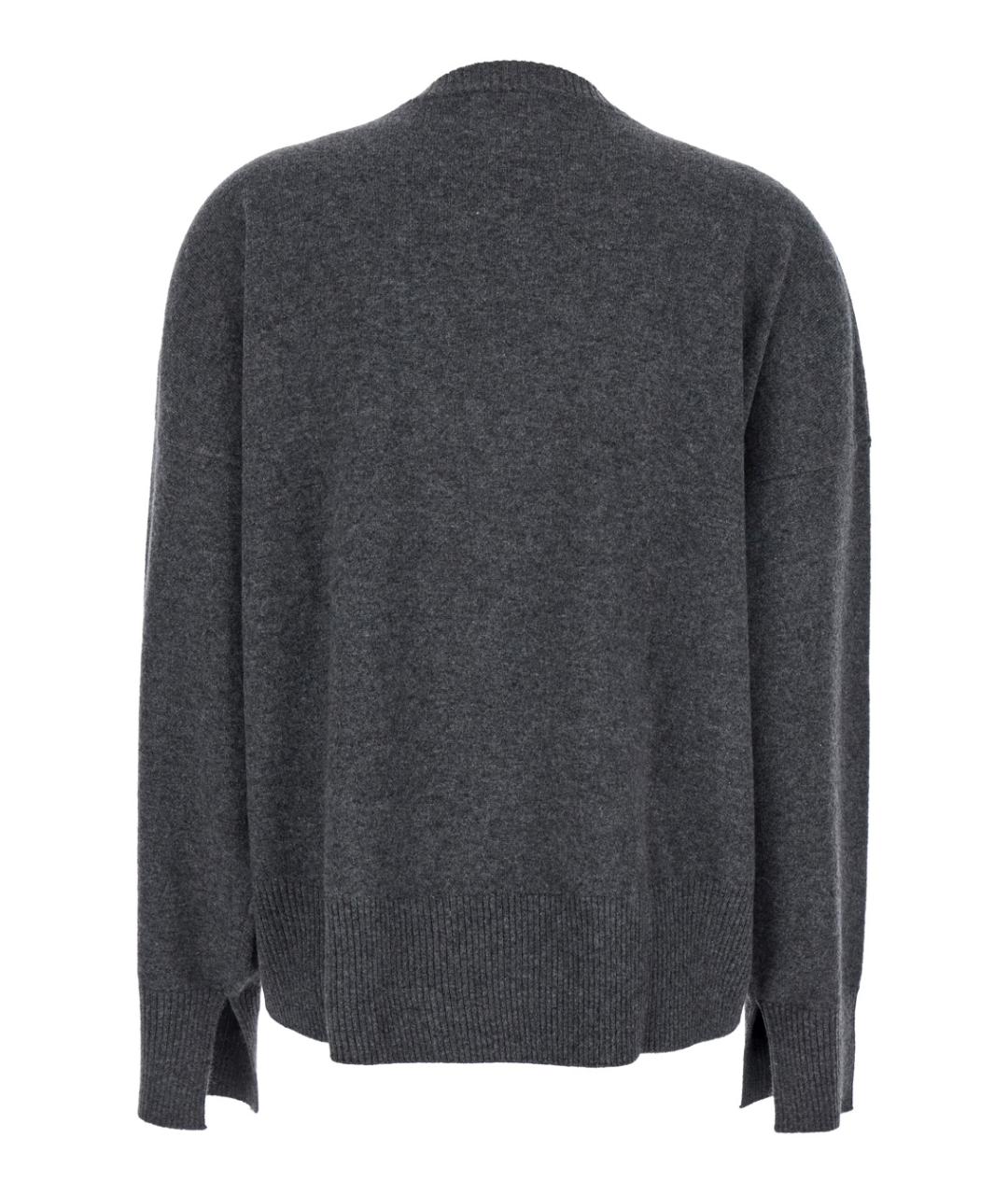 LOULOU STUDIO Серый кашемировый джемпер / свитер, фото 2