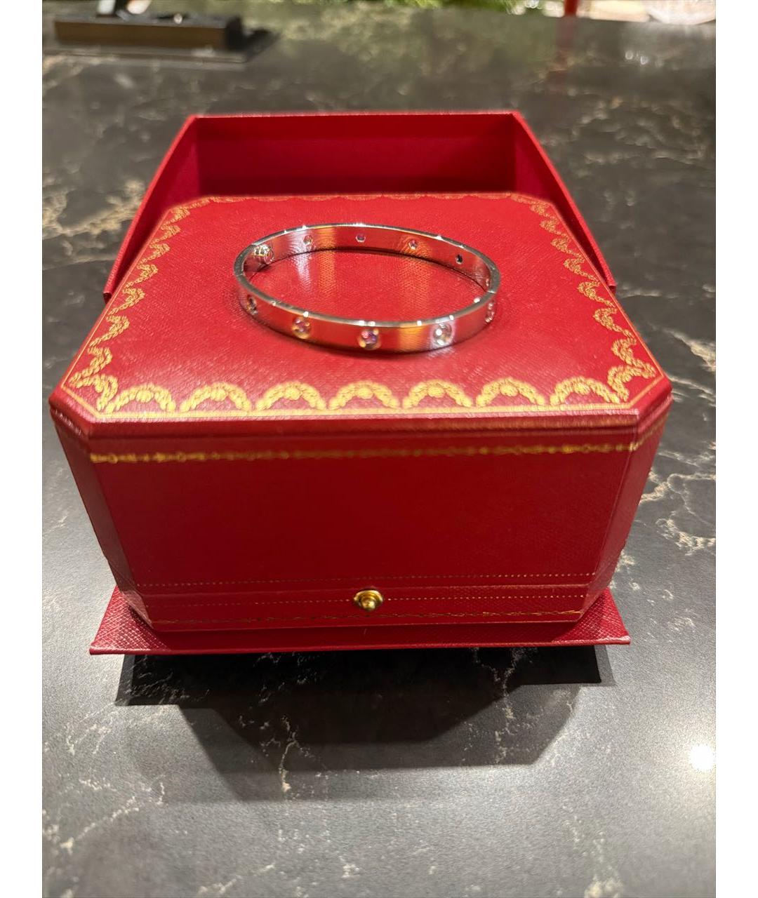 CARTIER Серебрянный браслет из белого золота, фото 5