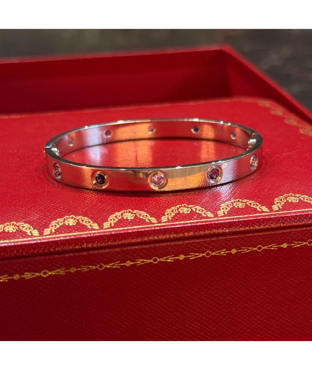 CARTIER Серебрянный браслет из белого золота, фото 7