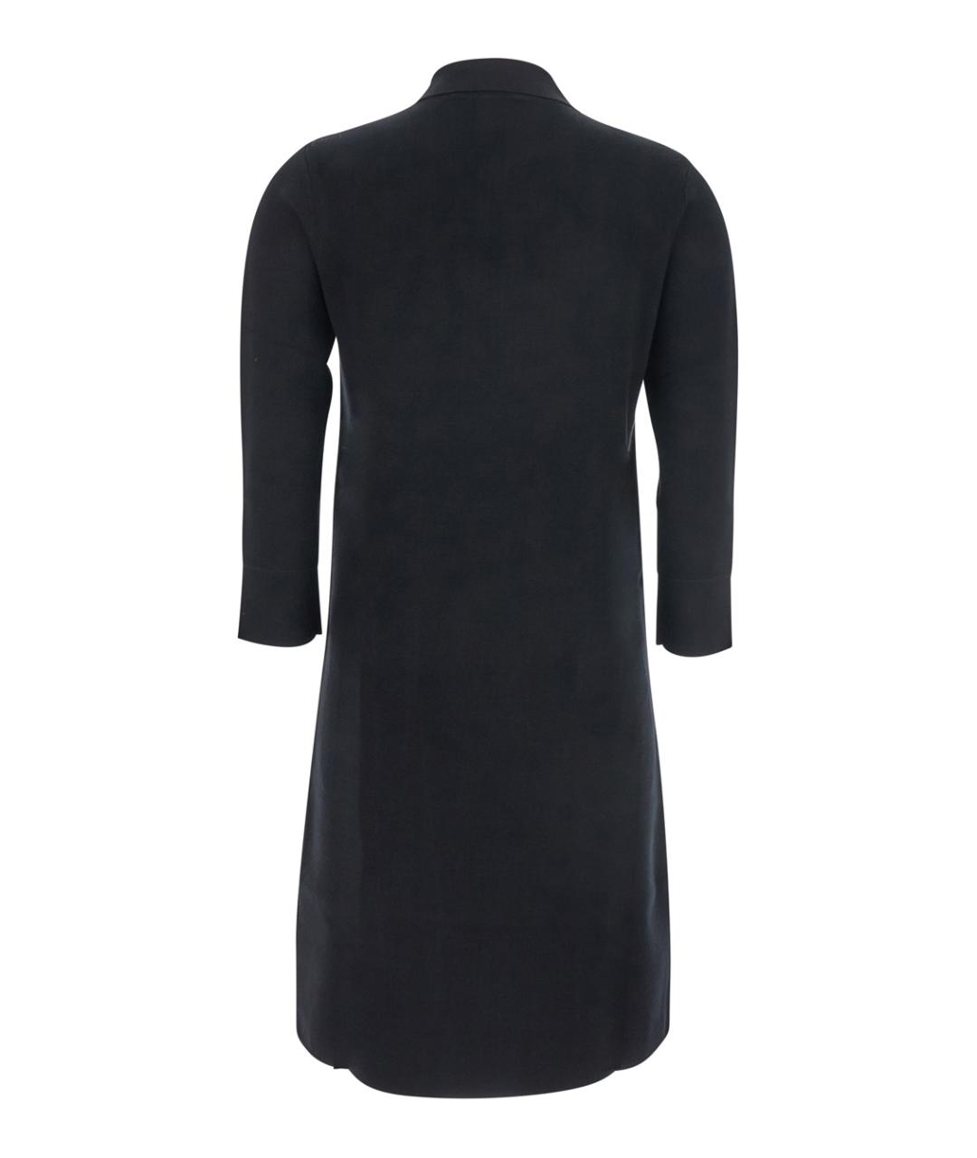 MAX MARA STUDIO Черное вискозное повседневное платье, фото 2