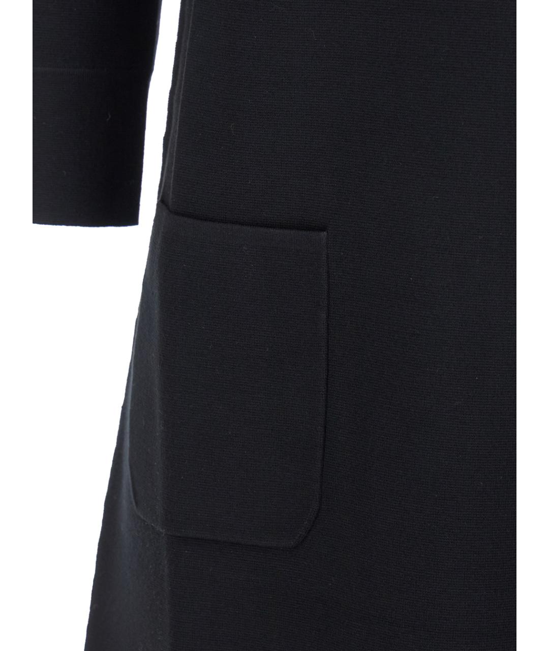 MAX MARA STUDIO Черное вискозное повседневное платье, фото 3