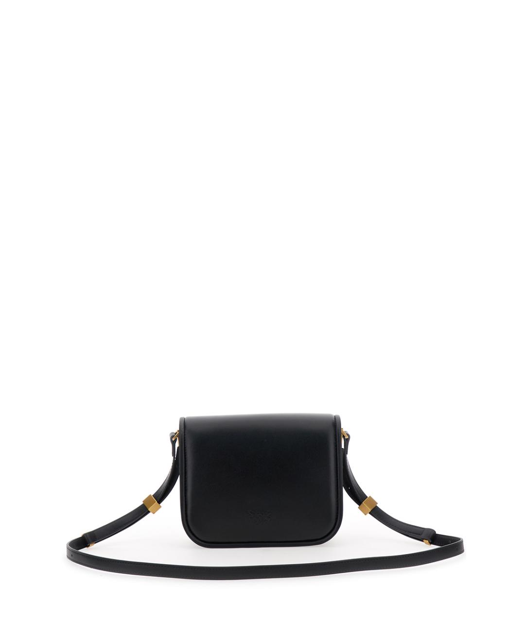 PINKO Черная кожаная сумка через плечо, фото 2