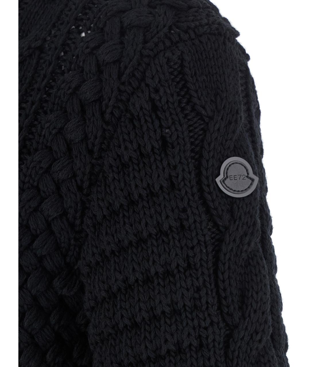 MONCLER Черный шерстяной джемпер / свитер, фото 3