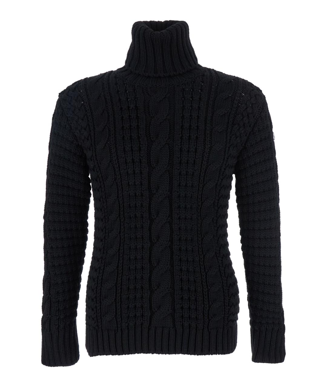 MONCLER Черный шерстяной джемпер / свитер, фото 1