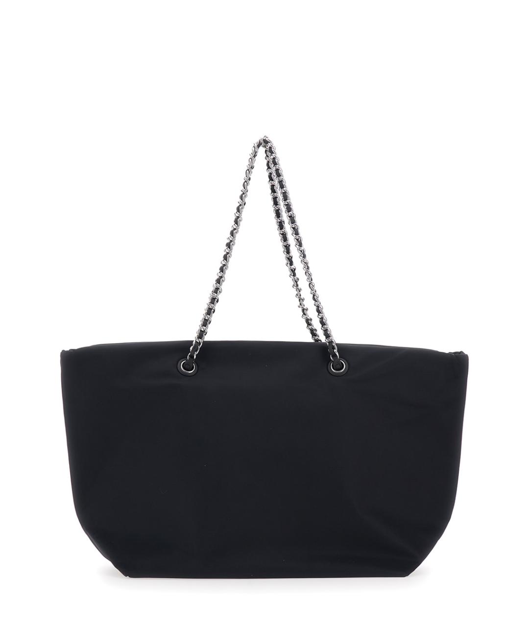 TORY BURCH Черная синтетическая сумка тоут, фото 2