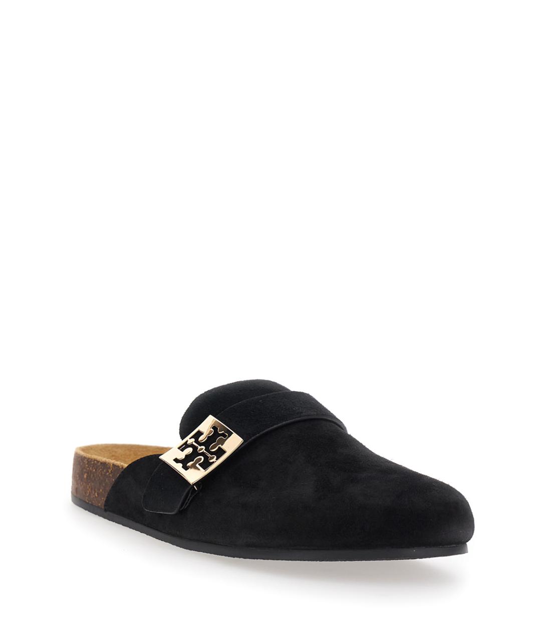 TORY BURCH Черные замшевые мюли, фото 2