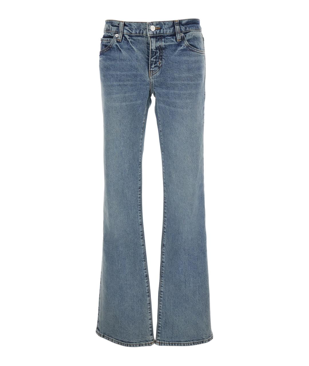 FRAME Синие хлопковые джинсы клеш, фото 1