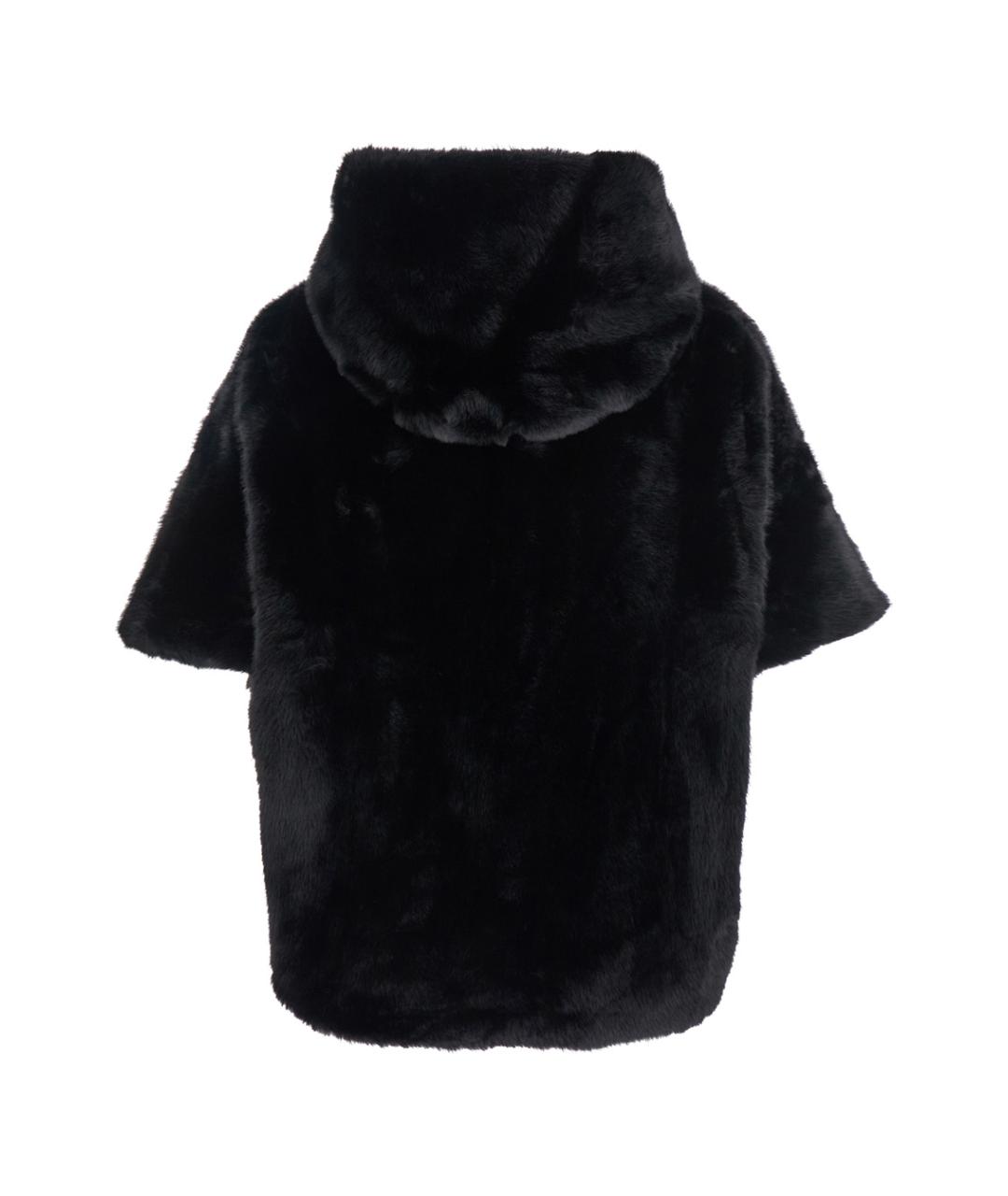 GIOVANNI PARIS Черная меховая шуба, фото 2