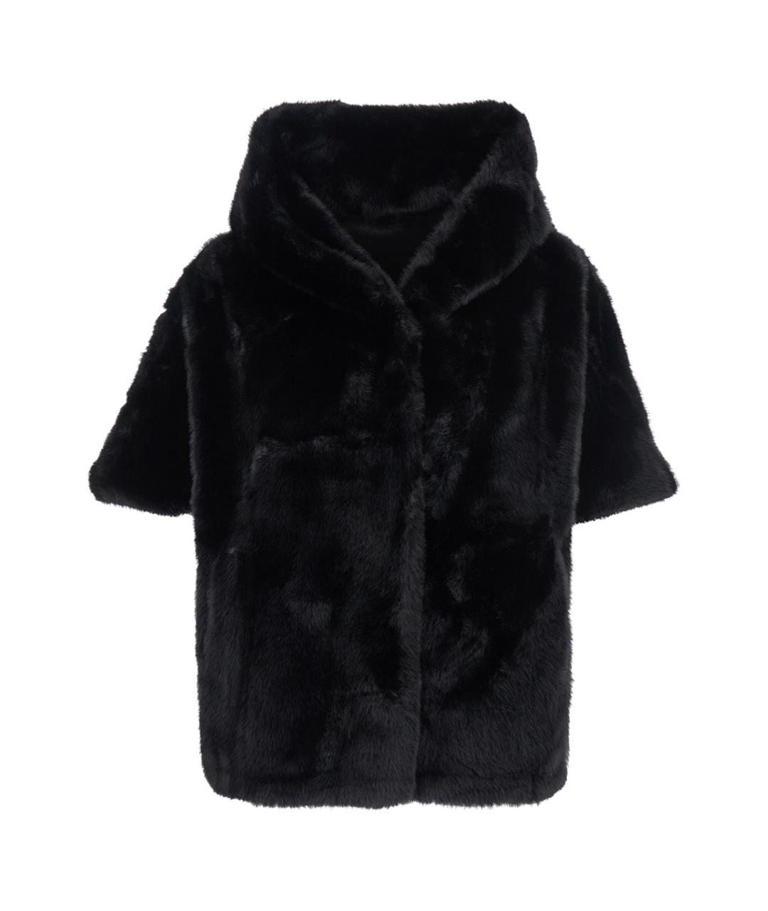 GIOVANNI PARIS Черная меховая шуба, фото 1