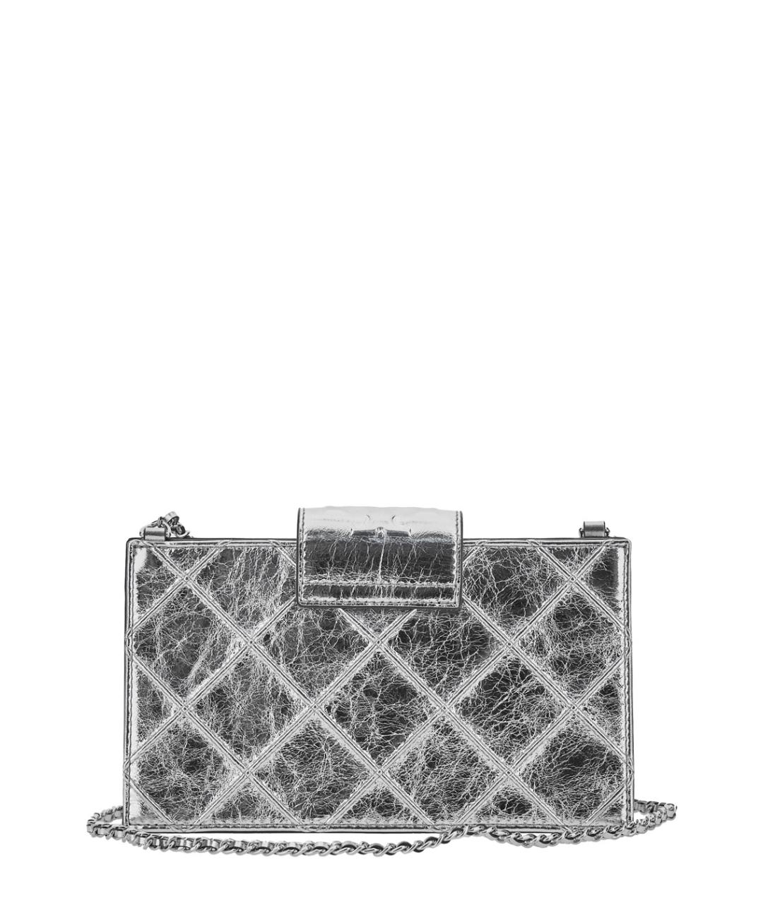 TORY BURCH Серебряная кожаная сумка через плечо, фото 2