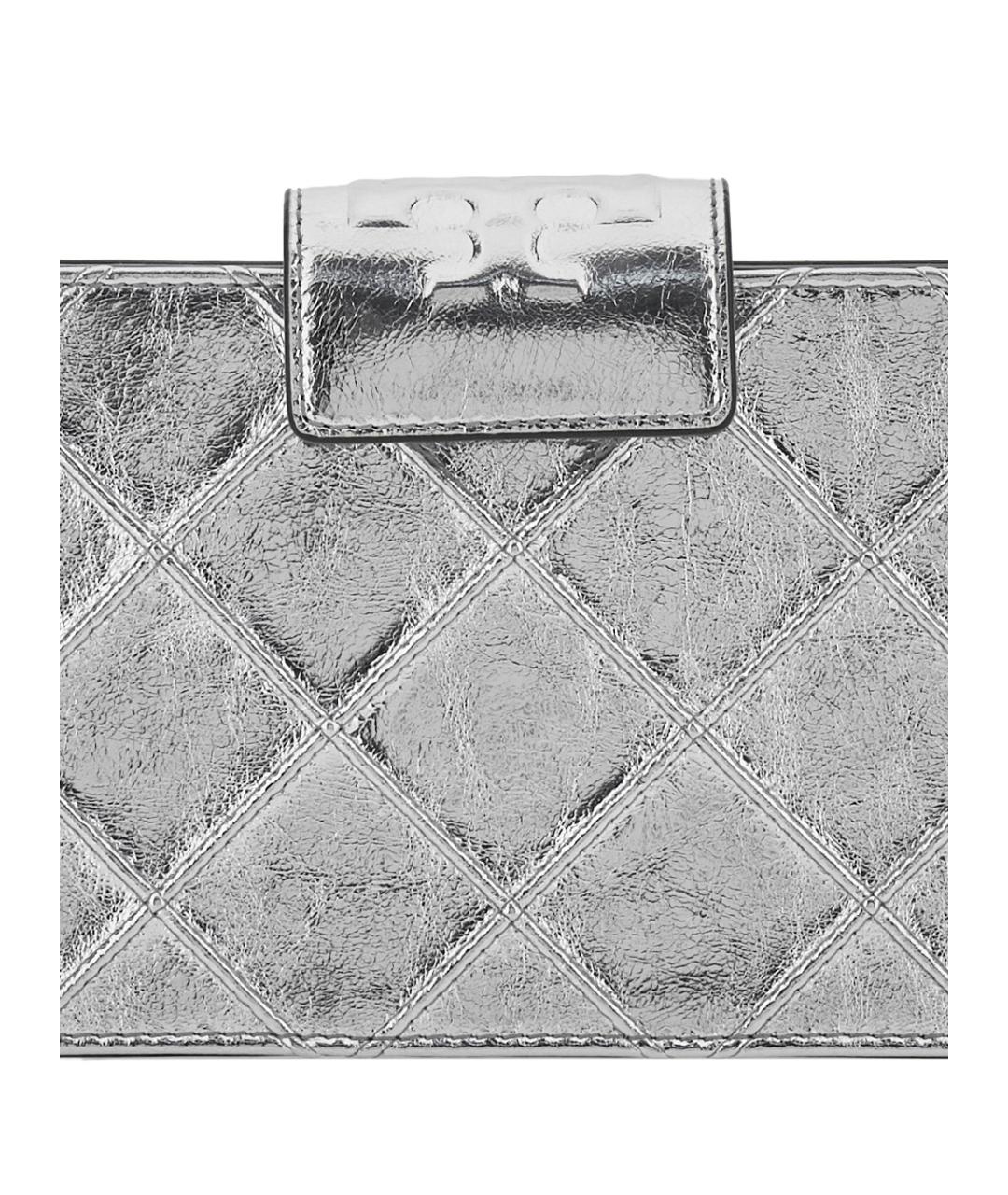 TORY BURCH Серебряная кожаная сумка через плечо, фото 3