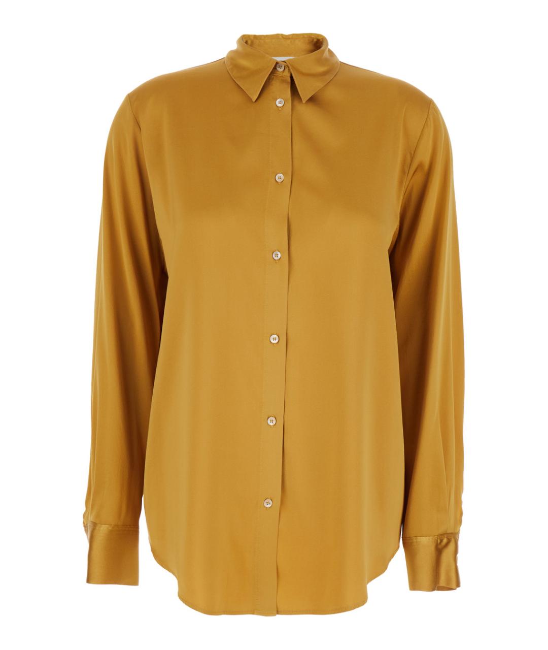 FORTE FORTE Желтая шелковая рубашка, фото 1