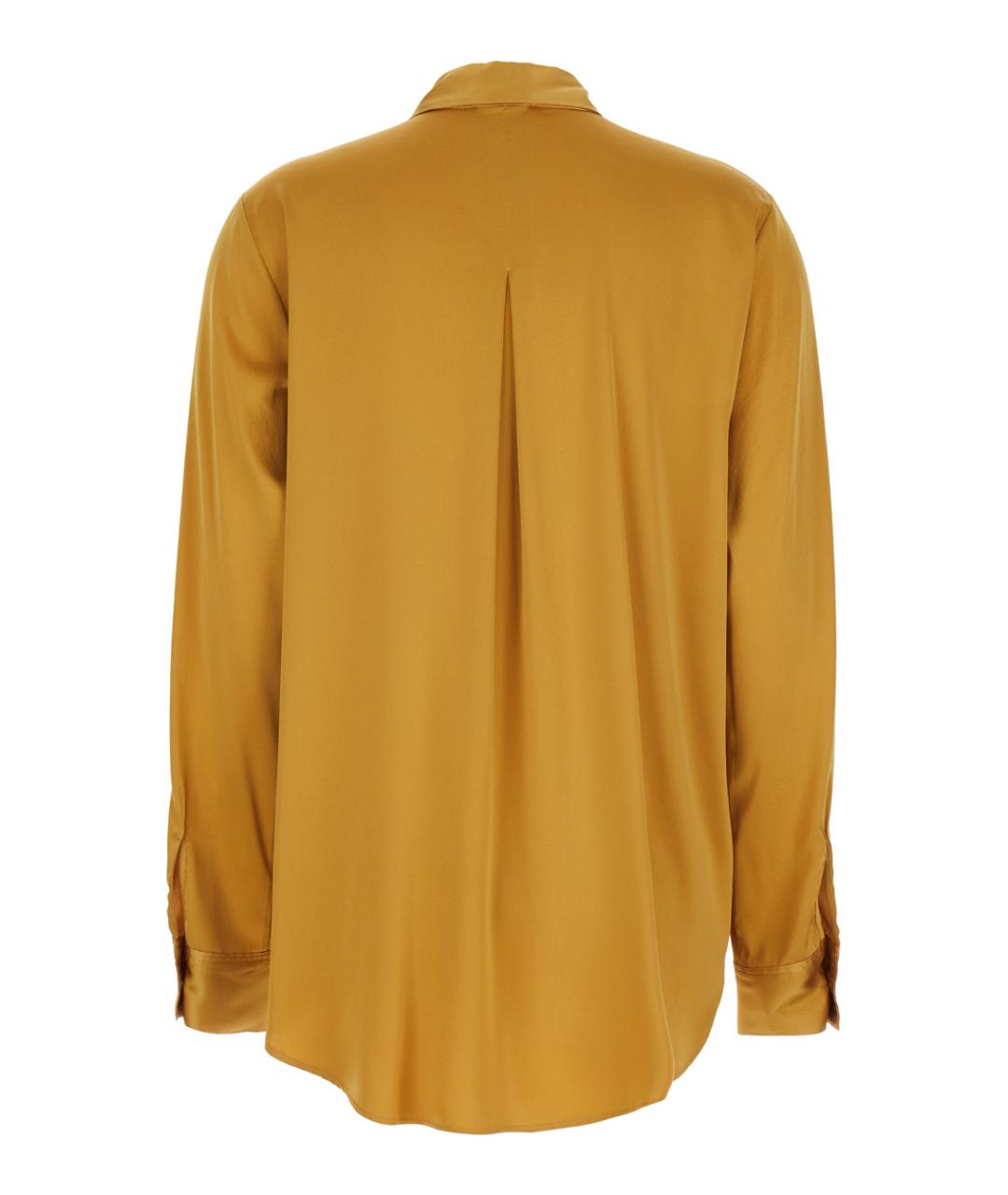 FORTE FORTE Желтая шелковая рубашка, фото 2