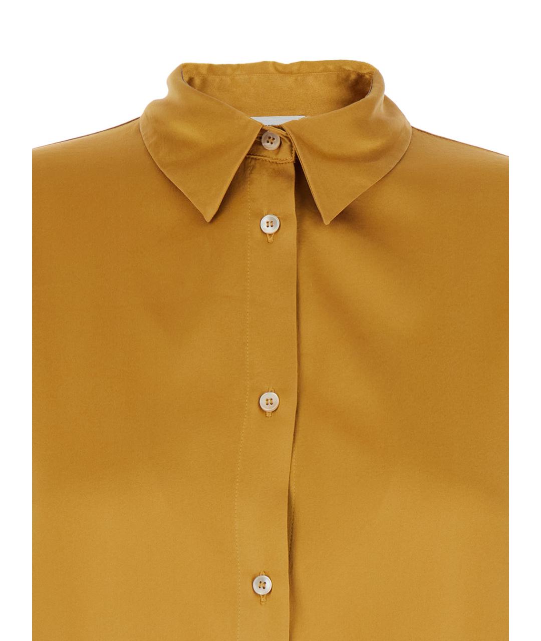 FORTE FORTE Желтая шелковая рубашка, фото 3
