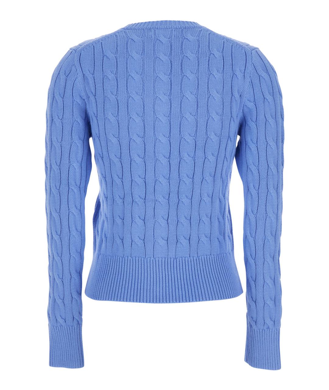 POLO RALPH LAUREN Синий хлопковый кардиган, фото 2