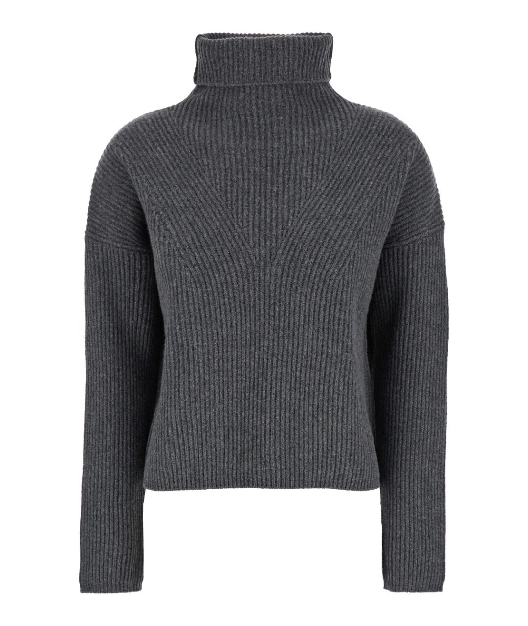 MAX MARA STUDIO Серый шерстяной джемпер / свитер, фото 1