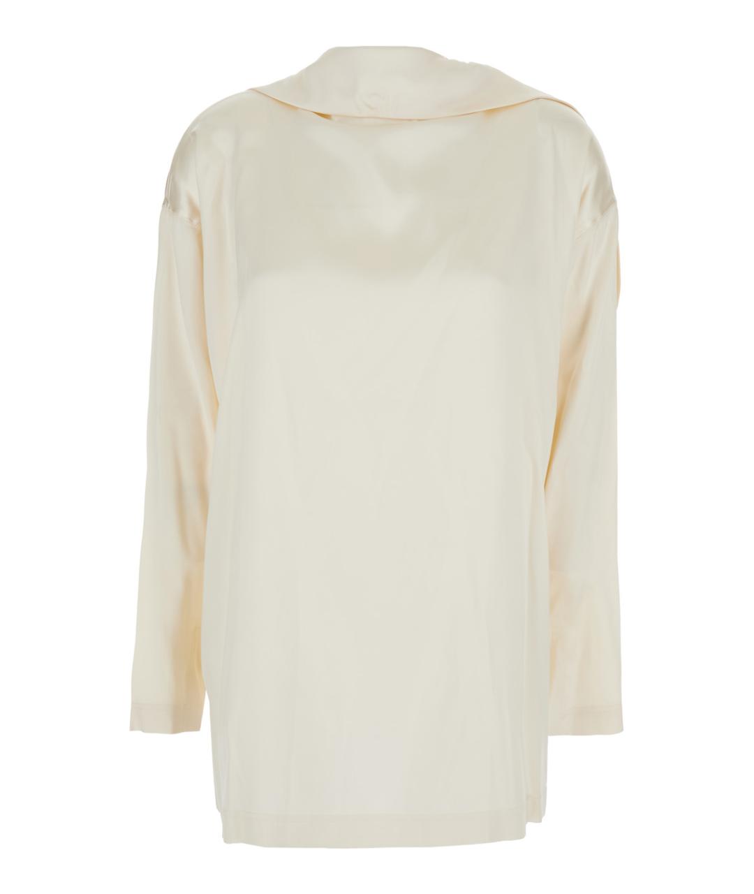 PHOEBE PHILO Белая шелковая блузы, фото 1